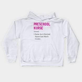 Preschool Nurse Assistant Back To School Elementary Nurse Kids Hoodie